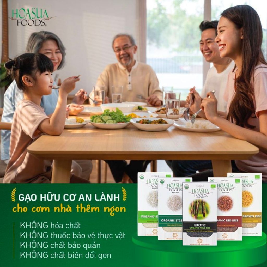 Gạo Trắng Hữu Cơ Jasmine Hoa Sữa 1kg - Gạo Hữu Cơ Cho Bé Ăn Dặm - Gạo Organic - Gạo Cho Bé Ăn Dặm - Organicley