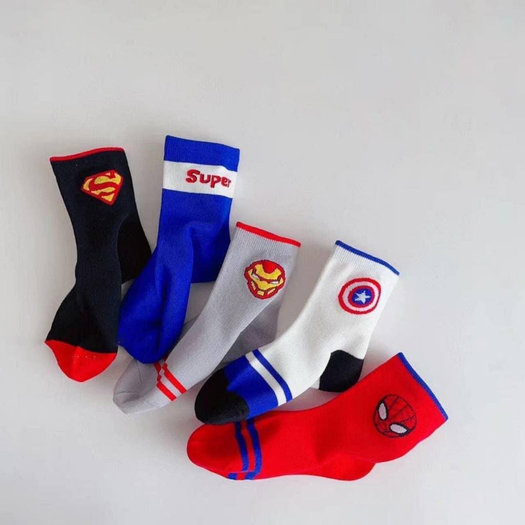 Tất gấu dâu tất, siêu nhân cho bé