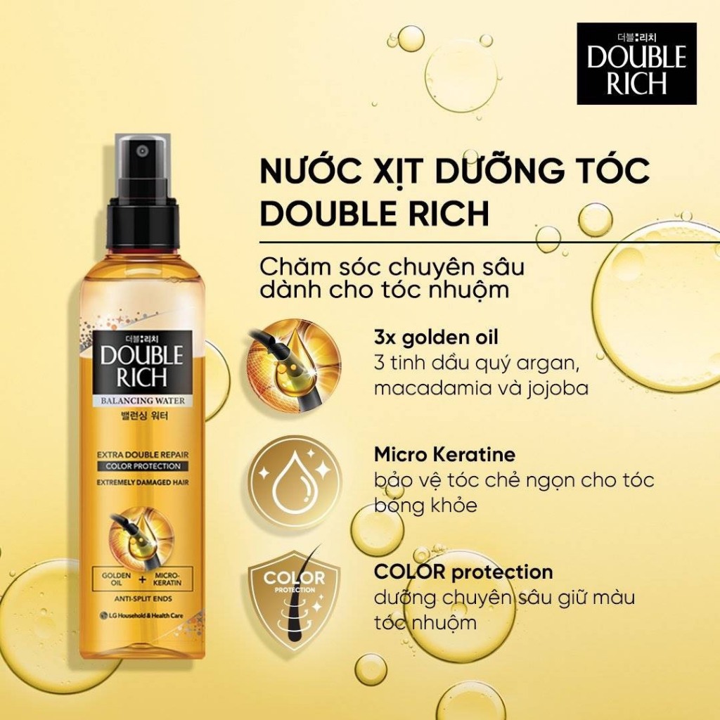 Nước Xịt Dưỡng Tóc Double Rich 120ml