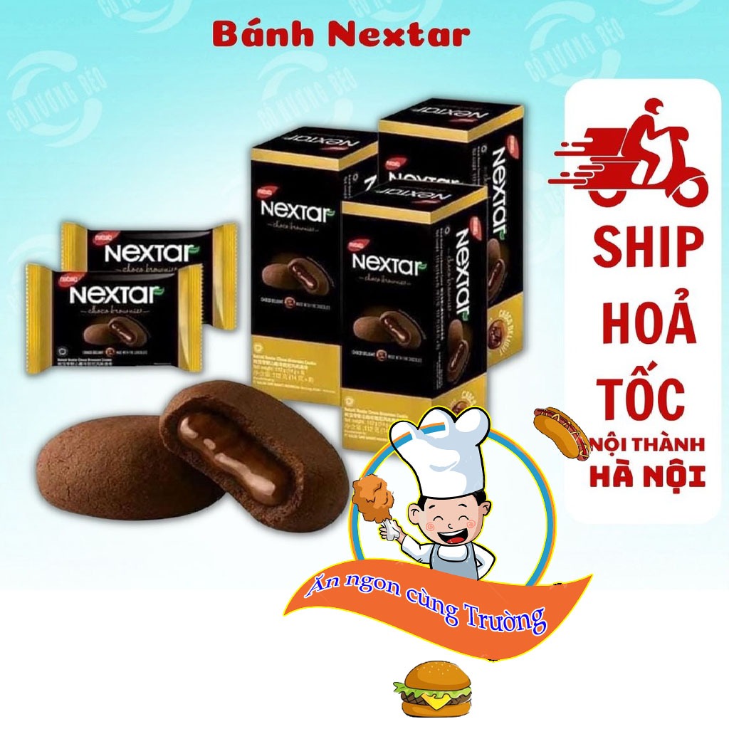 Bánh Nabati Nextar Socola hộp 112g gồm 8 chiếc Ăn vặt cùng Trường
