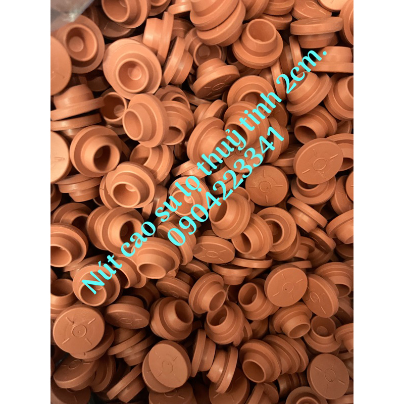 Có sẵn Nút cao su lọ vacxin miệng lọ 2cm