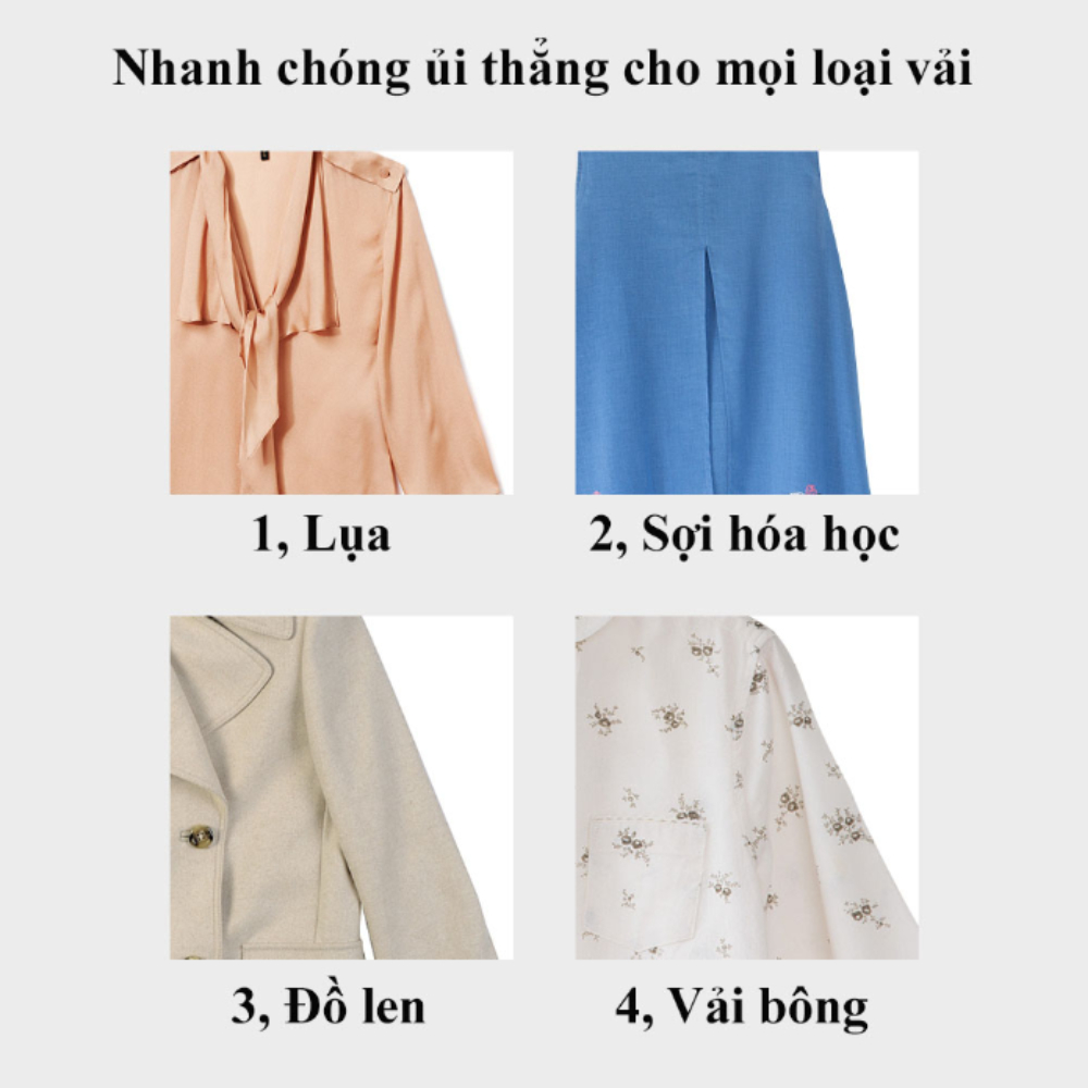 Bàn Là Mini Cầm Tay 2 Trong 1 Bàn Là Hơi Nước Bàn Là Khô Chăm Sóc Phù Hợp Từng Loại Vải Áo Quần NImal Store