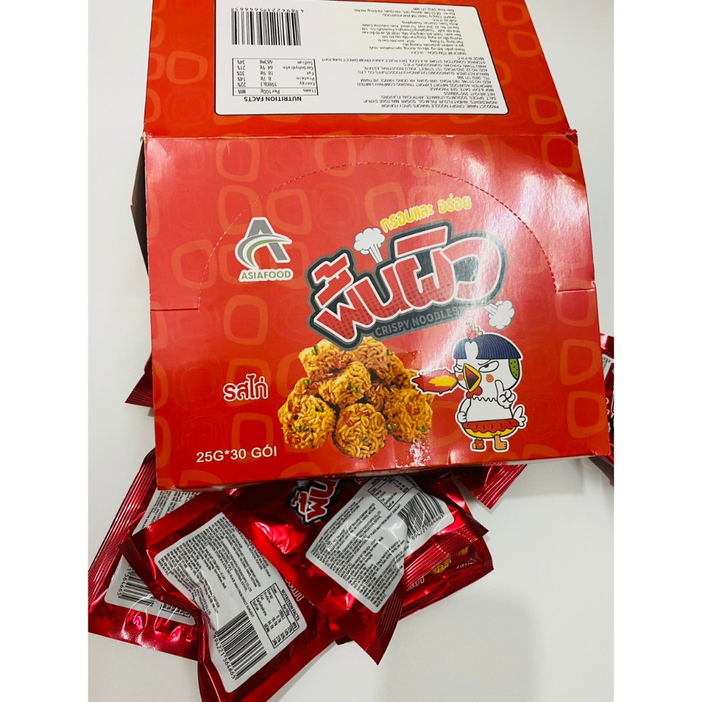 Snack mì viên ăn liền vị gà cay thổi lửa Thái Lan