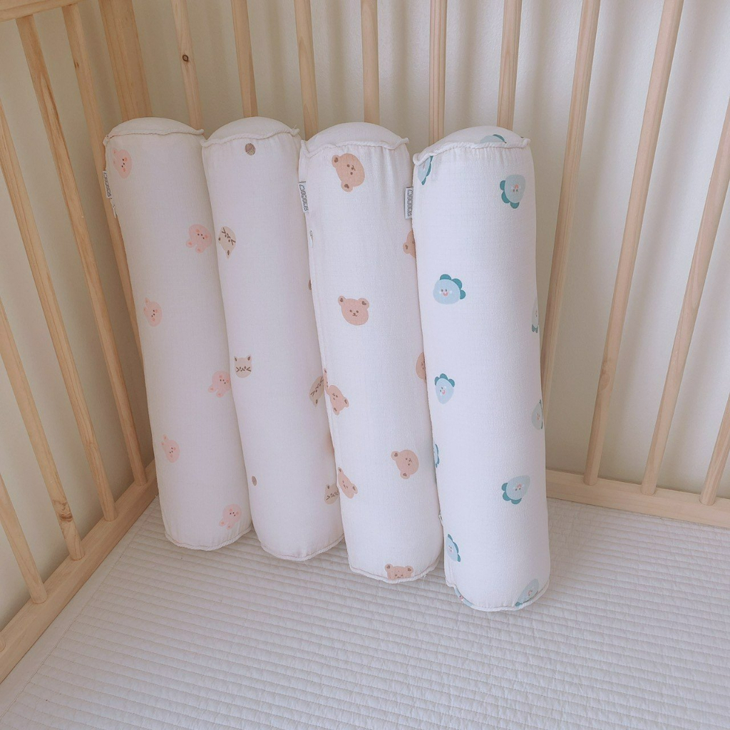 Gối ôm dài cho bé Muslin cao cấp Monona mềm mại, không bí lưng