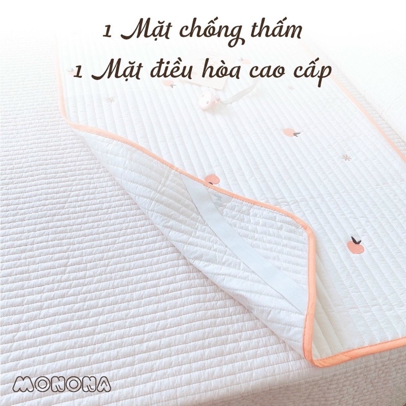 Thảm điều hòa kiêm chống thấm cho bé Monona, thoáng mát, mềm mại, tiện lợi kích thước 60*120cm/ 50*70cm