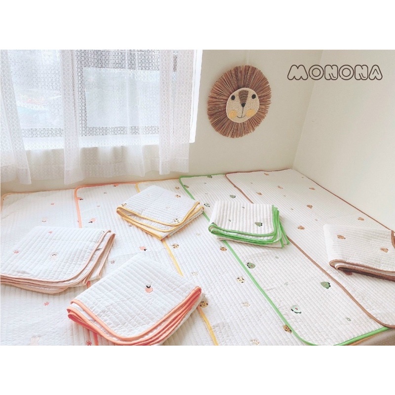 Thảm điều hòa kiêm chống thấm cho bé Monona, thoáng mát, mềm mại, tiện lợi kích thước 60*120cm/ 50*70cm