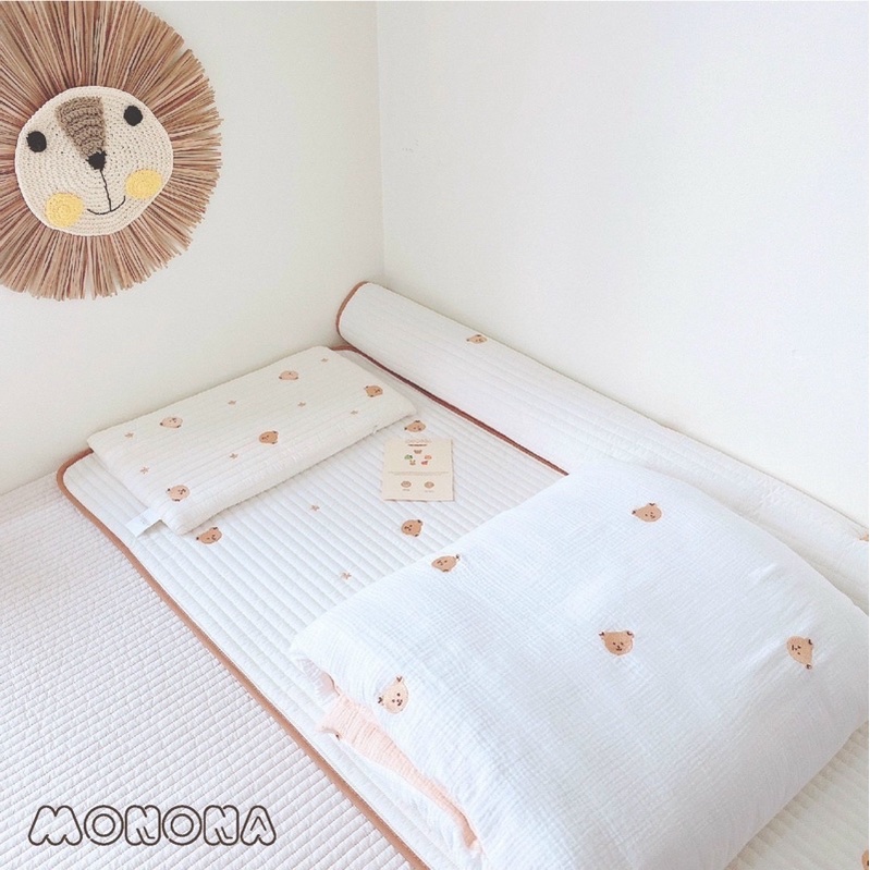 Thảm điều hòa kiêm chống thấm cho bé Monona, thoáng mát, mềm mại, tiện lợi kích thước 60*120cm/ 50*70cm