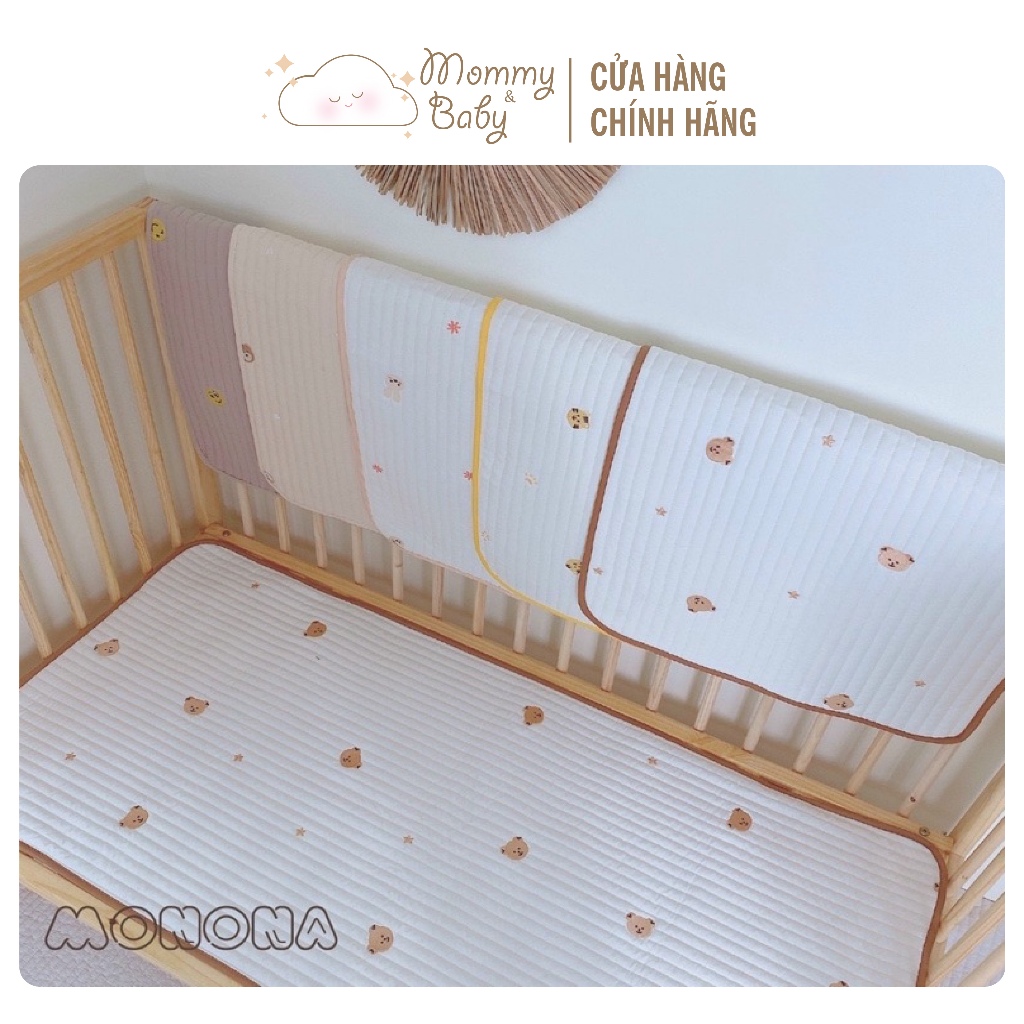 Thảm điều hòa kiêm chống thấm cho bé Monona, thoáng mát, mềm mại, tiện lợi kích thước 60*120cm/ 50*70cm