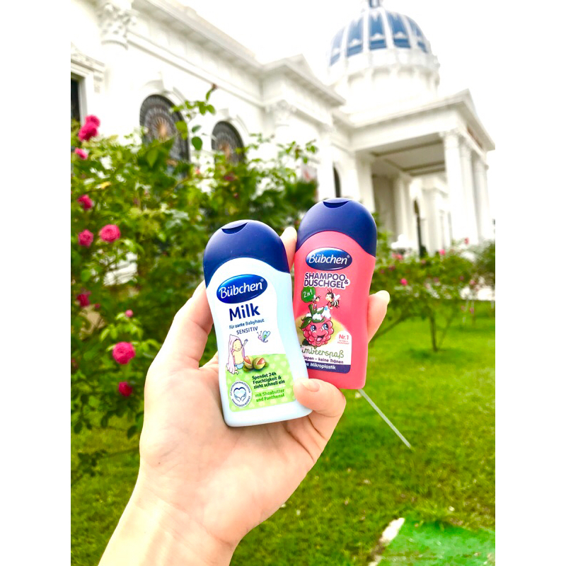 Sữa tắm gội 2 in 1 Bubchen cho bé hương mâm xôi size 50ml dùng thử