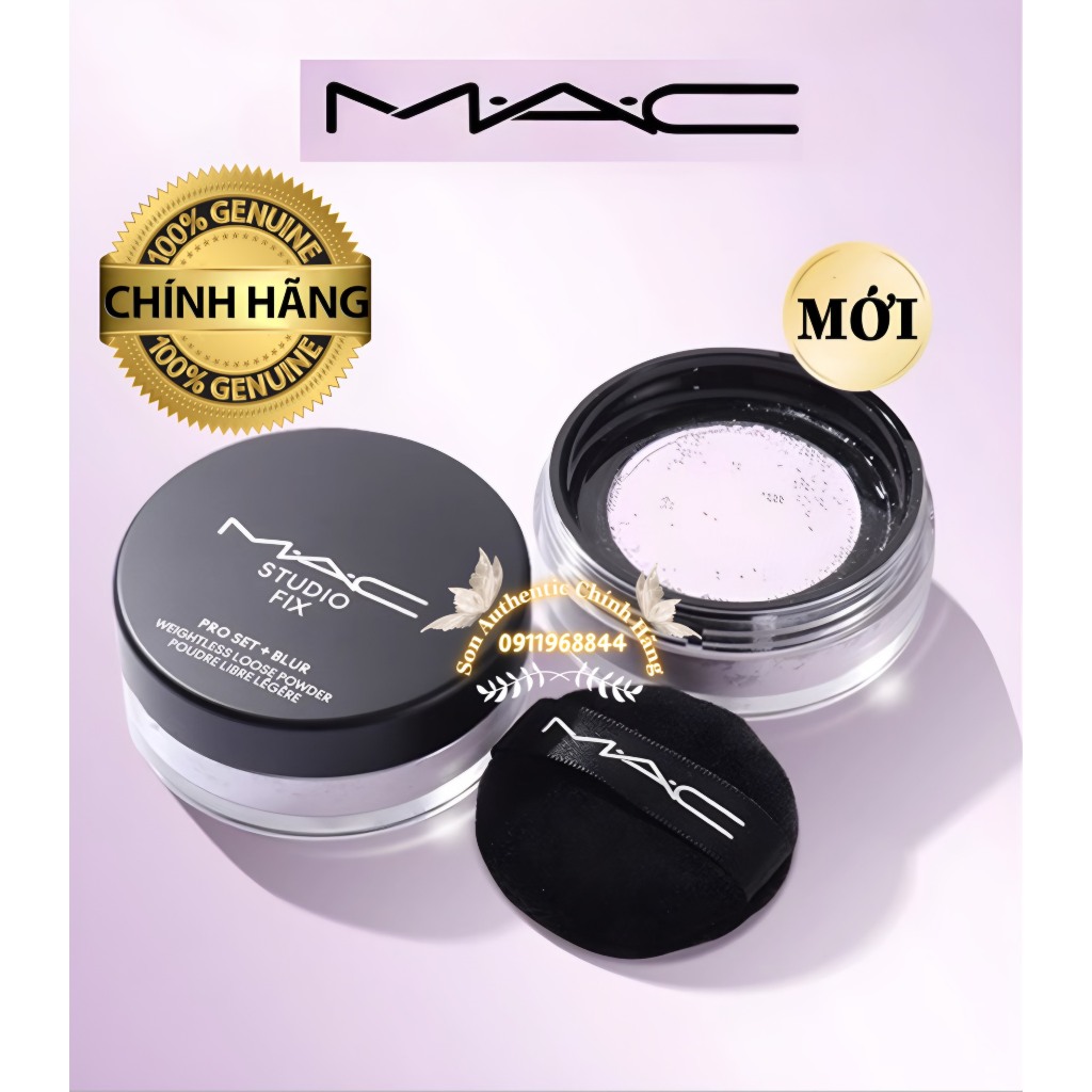(Mẫu Mới) PHẤN PHỦ MAC 𝐒𝐓𝐔𝐃𝐈𝐎 𝐅𝐈𝐗 𝐏𝐑𝐎 𝐒𝐄𝐓 & 𝐁𝐋𝐔𝐑 𝐖𝐄𝐈𝐆𝐇𝐓𝐋𝐄𝐒𝐒 𝐋𝐎𝐎𝐒𝐄 𝐏𝐎𝐖𝐃𝐄𝐑