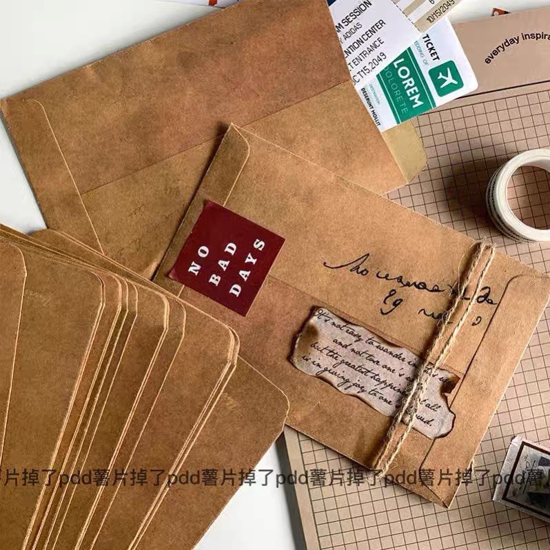 Set 10 phong bì vintage cổ điển