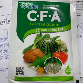 Phân bón CFA chứa amino acid gói 30m giúp ra rễ, dưỡng lá, ra hoa, to trái, giả độc cây, tăng cường chống rét, nóng, úng