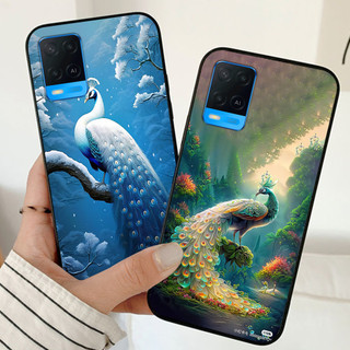 Ốp lưng oppo a54 4g / oppo a54 5g in hình chim công / ốp đẹp