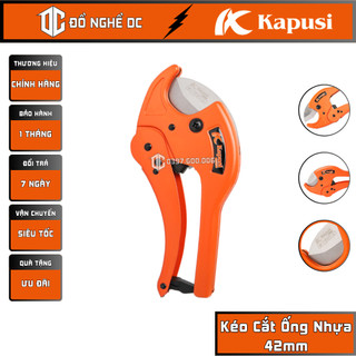 Kéo cắt ống nhựa, kìm cắt ống nước trợ lực 42mm pe pvc k-0231 kapusi nhật bản, thép mangan, cắt ống nhựa pvc