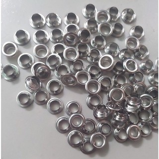 Khoen đóng bạt Khoen mắt cáo ore 10mm SẮT Túi 100 cái khoen + 100 cái long đền Chuyên bấm bạt, túi giấy