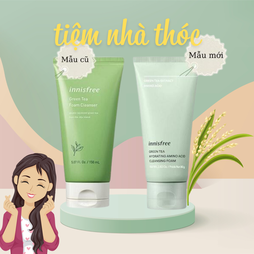 Sữa Rửa Mặt Trà Xanh Innisfree 150ml ! !