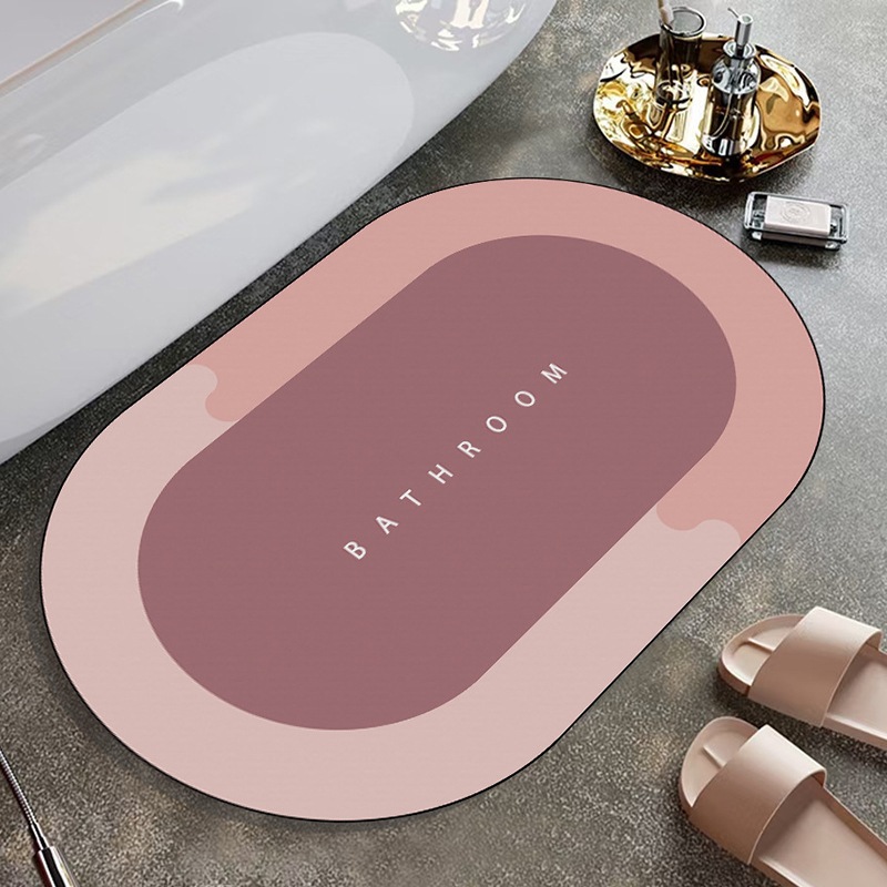 Thảm Lau Chân, Thảm Chùi Chân Nhà Tắm Silicon 3D Hút Nước Siêu Thấm Đế Cao Su Chống Trơn Trượt Đủ size Euro Hometex Euro