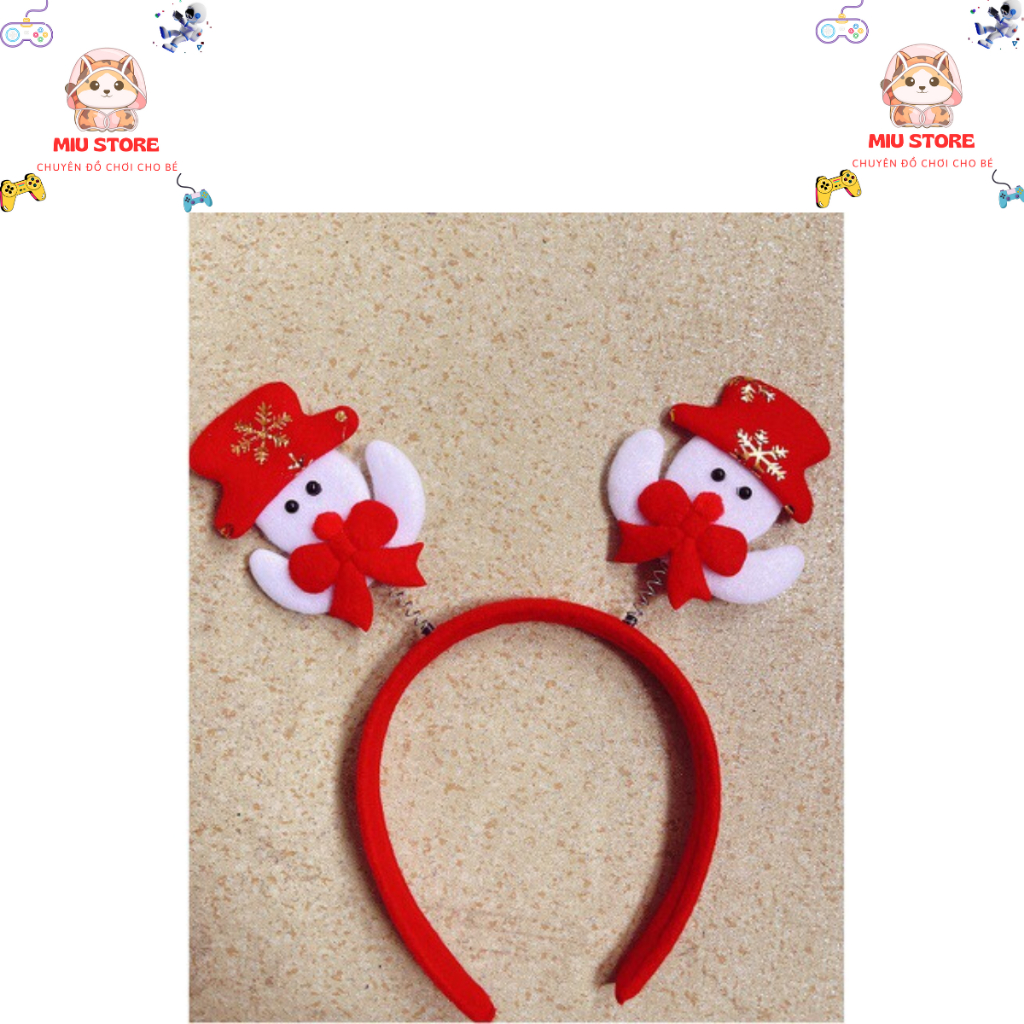 BỜM, BĂNG ĐÔ, CÀI ĐẦU NOEL/GIÁNG SINH BỌC NHUNG, cute