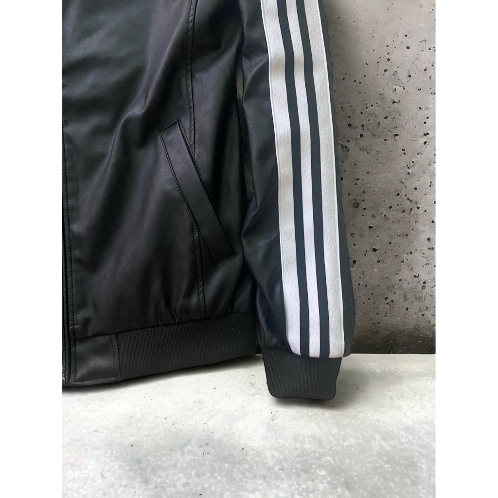 Áo khoác da cao cấp nam, áo da cổ bambo man cao cấp AKD003633