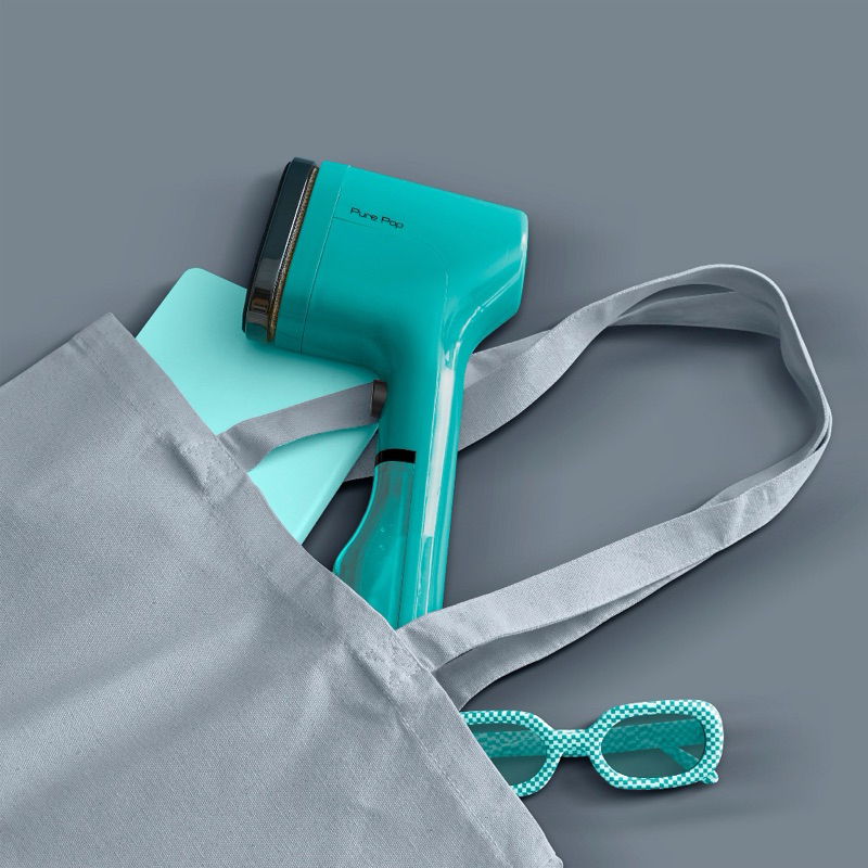 Bàn ủi hơi nước cầm tay Tefal Pure Pop DT2024E1, màu xanh lơ