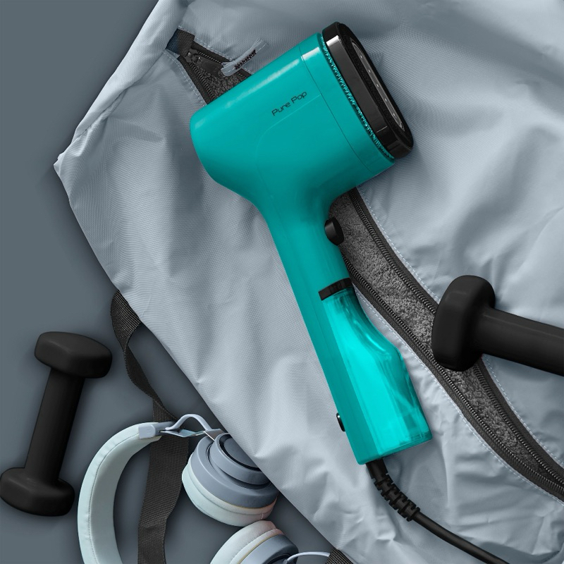 Bàn ủi hơi nước cầm tay Tefal Pure Pop DT2024E1, màu xanh lơ