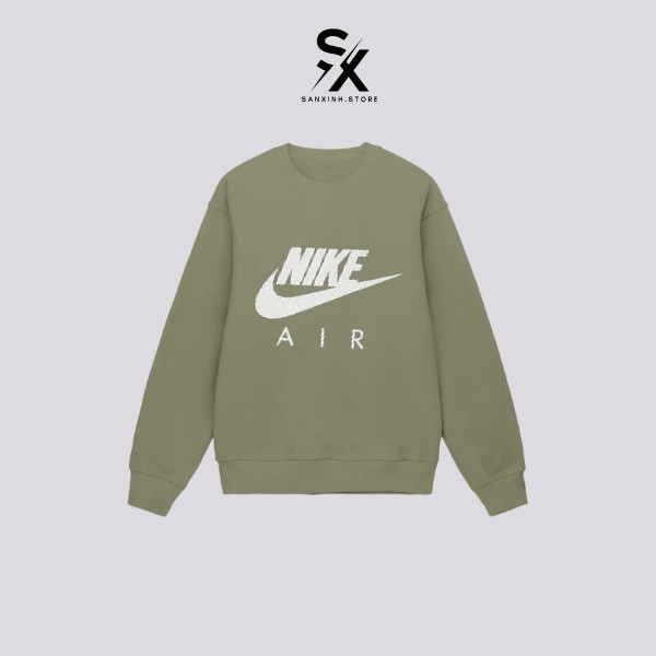 Áo Sweater Nike hàng chính hãng basic áo khoác nỉ tay dài form unisex cao cấp from rộng nam nữ
