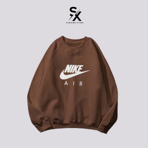 Áo Sweater Nike hàng chính hãng basic áo khoác nỉ tay dài form unisex cao cấp from rộng nam nữ