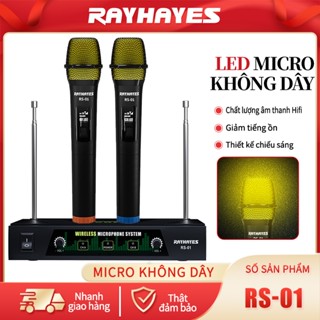 [Dòng cao cấp của chúng tôi]RAYHAYES LED Micro không dây mic hát karaoke Tiệc gia đình Karaoke Không dây chuyên nghiệp