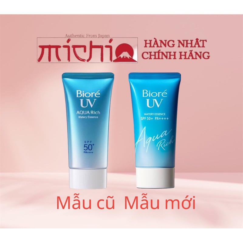 Kem chống nắng Biore Nhật UV Aqua Rich Watery Essence SPF 50+ PA++++ 50g