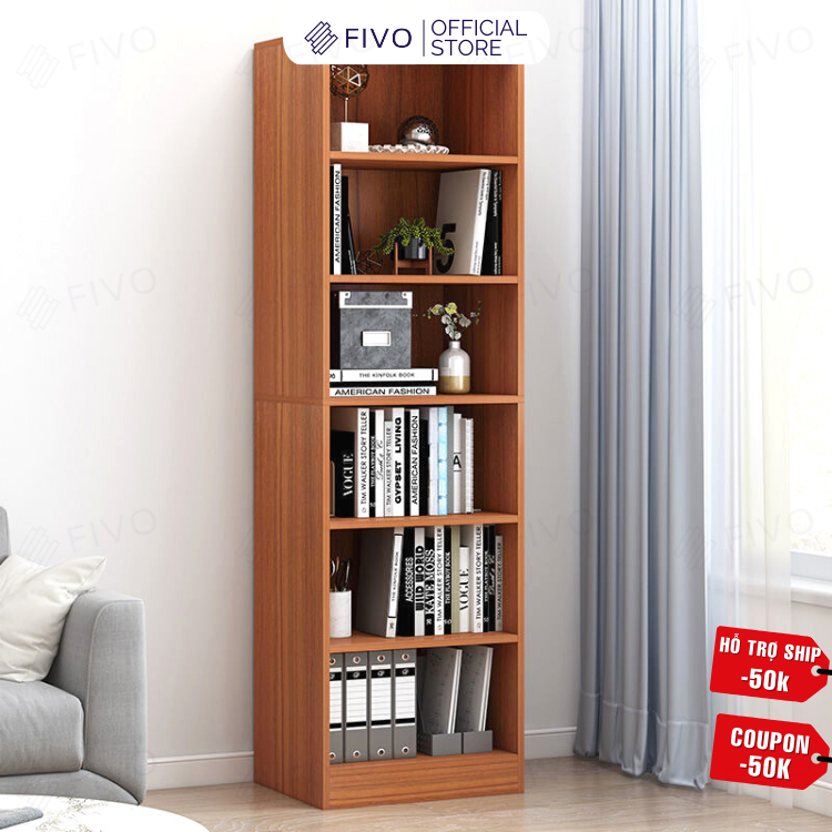 Tủ Sách Đứng Thông Minh FIVO Mẫu FB70, Chất Liệu Gỗ MDF Cao Cấp, Kiểu Dáng Hiện Đại, Decor Linh Hoạt (40x24x179cm)