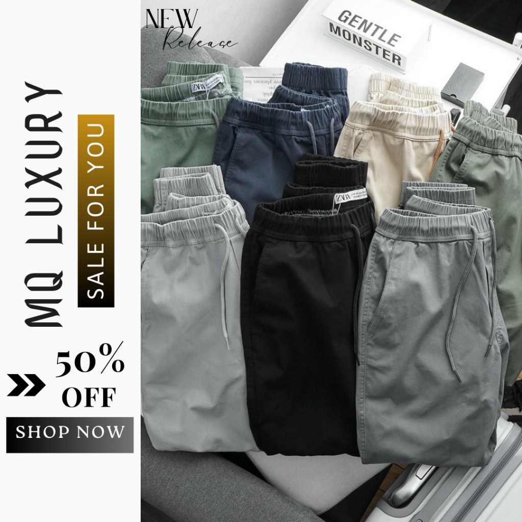 Quần Jogger Kaki - JG1 Chất liệu Co Giãn Cao Cấo Gía Sỉ, Hàng Xuất Khẩu Vải Xịn MQ LUXURY 68