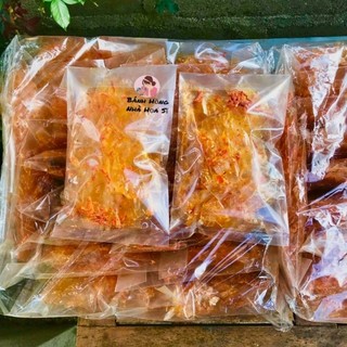 1kg 20 gói bánh tráng sấy mắm giòn tép và khô bò Bình Định