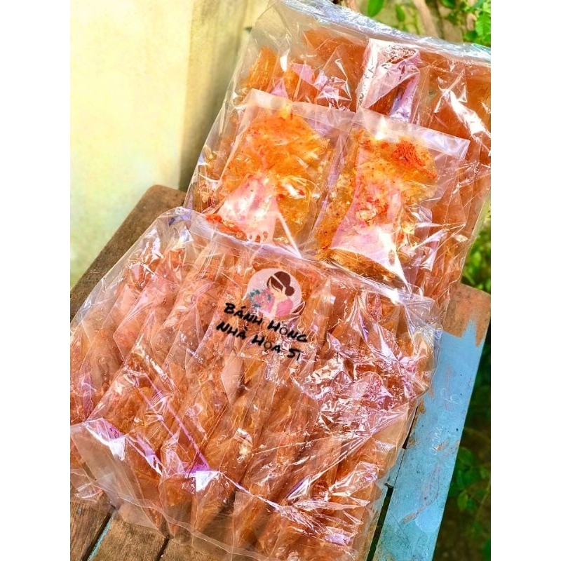 1kg 20 gói bánh tráng sấy mắm giòn tép và khô bò Bình Định