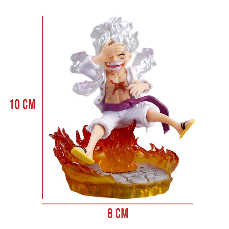 Mô hình Luffy gear 5 ngồi cười có đèn LED