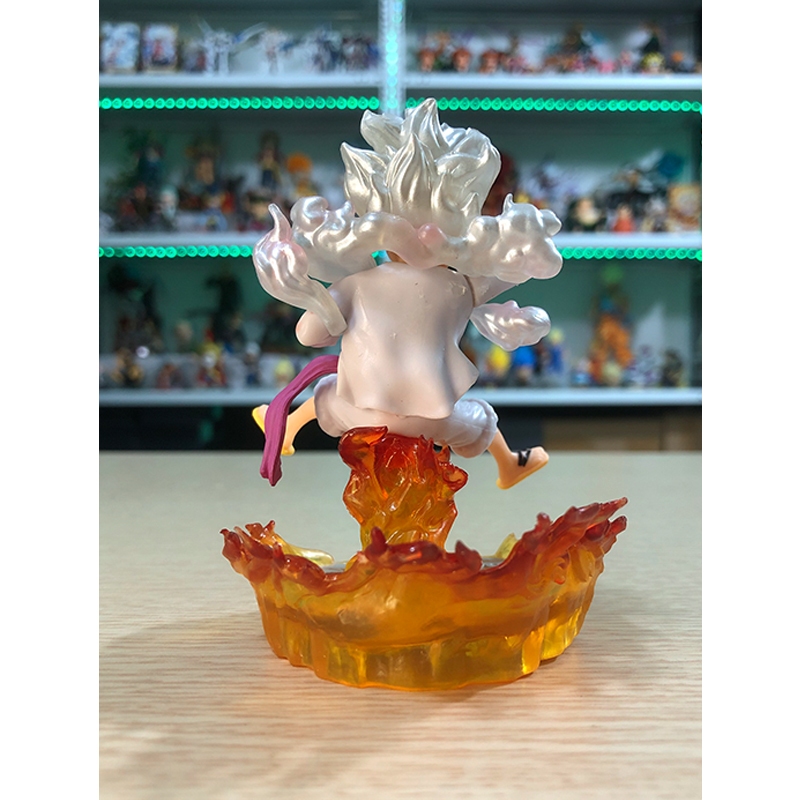 Mô hình Luffy gear 5 ngồi cười có đèn LED
