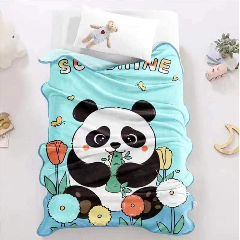 CHĂN NHUNG TUYẾT 2 MẶT IN CHO BÉ 1mx1m4