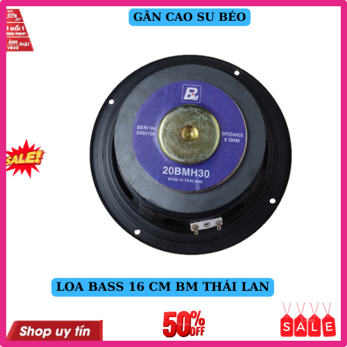 Loa bass 16 bm hàng thailan toàn vành 16.8cm từ 100 côn 4 lớp công suất 150w-1 chiếc