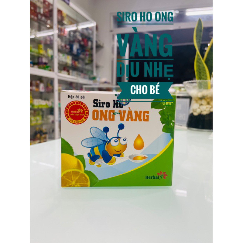 Siro ho Ong Vàng  Giảm ho-viêm họng-hết khò khè