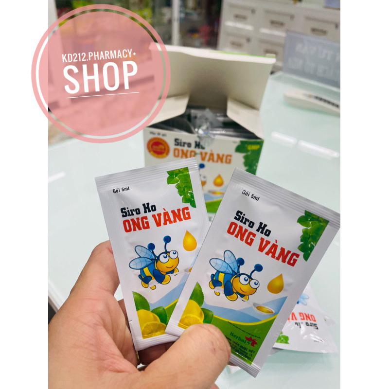 Siro ho Ong Vàng  Giảm ho-viêm họng-hết khò khè