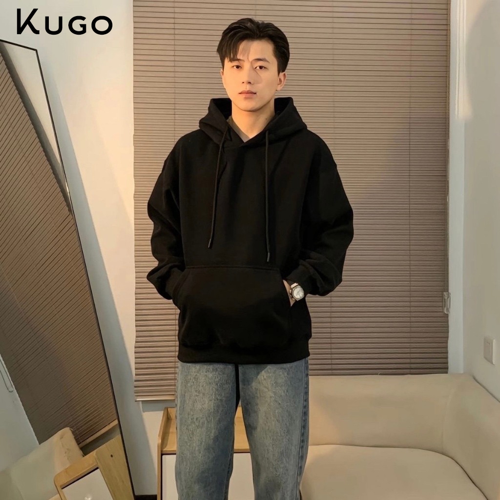 Áo Hoodie Trơn Unisex - Chất Liệu Nỉ Bông Form Rộng Mũ 2 Lớp Dày Dặn #6 màu