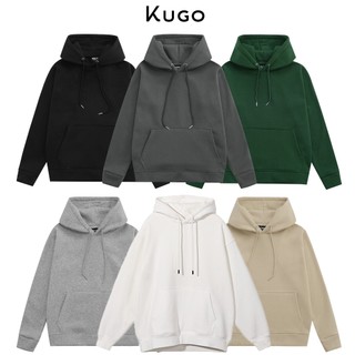 Áo Hoodie Trơn Unisex - Chất Liệu Nỉ Bông Form Rộng Mũ 2 Lớp Dày Dặn #6 màu