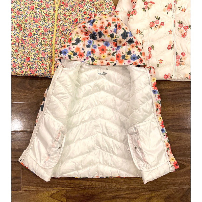 Áo phao siêu nhẹ bé gái Z.A.R.A xuất dư xịn