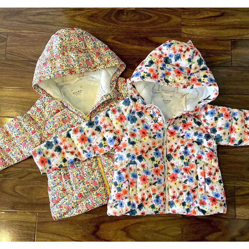 Áo phao siêu nhẹ bé gái Z.A.R.A xuất dư xịn