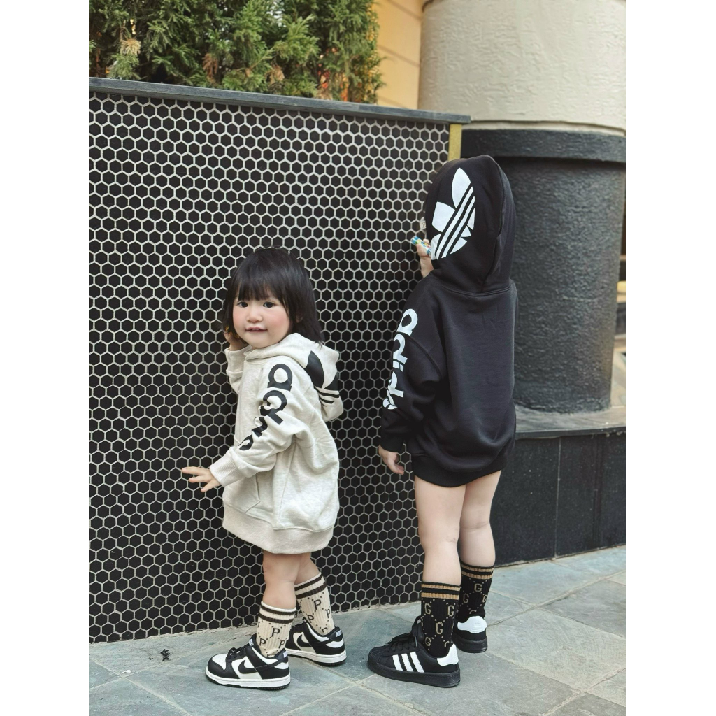 áo nỉ hoodie adidass in mũ trẻ em, áo nỉ mũ das cho bé, kid_genz