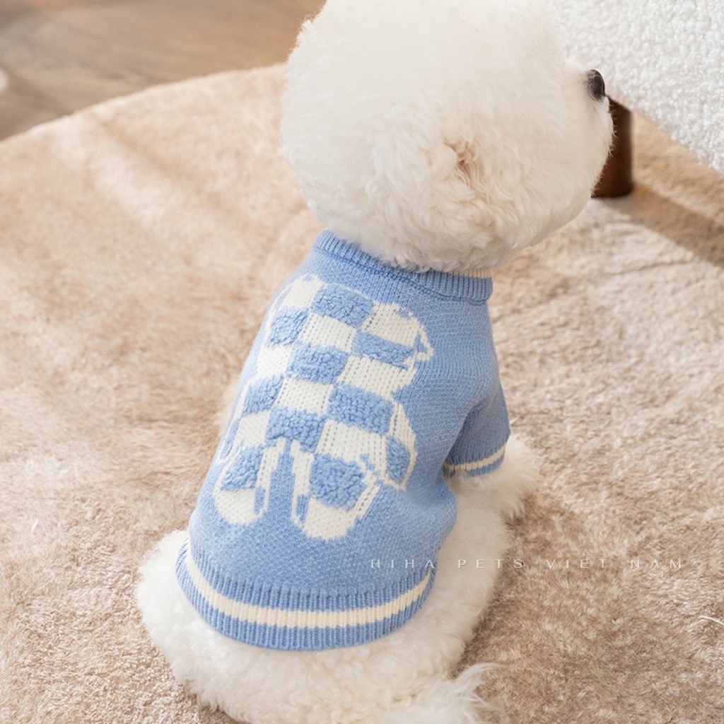 Áo Len Đan Dễ Thương Cho Chó Mèo Mặc Ấm Áp Quần Áo Cho Thú Cưng Cao Cấp Hàn Quốc Hiha Pets.