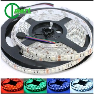 5 MÉT CUỘN LED DÂY RGB 12v 5050 CÓ BỌC SILICON