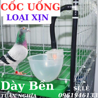 Máng uống, cốc uống tự động cho chim bồ câu, chim cảnh loại xịn siêu bền