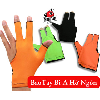[THỊNH TÂM] Bao Tay Bida Hở Ngón, Găng Tay Bi-A 3 Ngón Chỉ May Dày Dặn [ 1 Bao Tay Hở Ngón ]