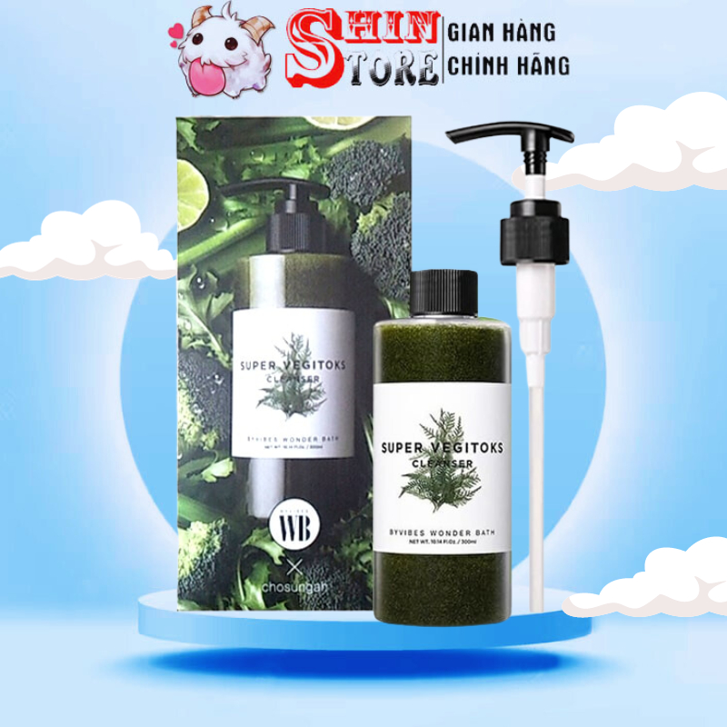 Sữa Rửa Mặt Thải Độc Rau Củ Wonder Bath Super Vegitoks Cleanser