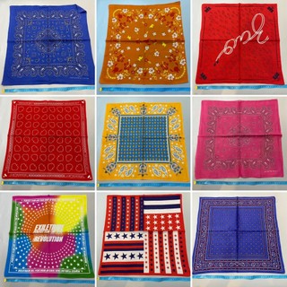 Link 10 - Khăn cotton bandana Nhật/Hàn - khăn trùm đầu, cột tóc, bandana, buộc thắt lưng